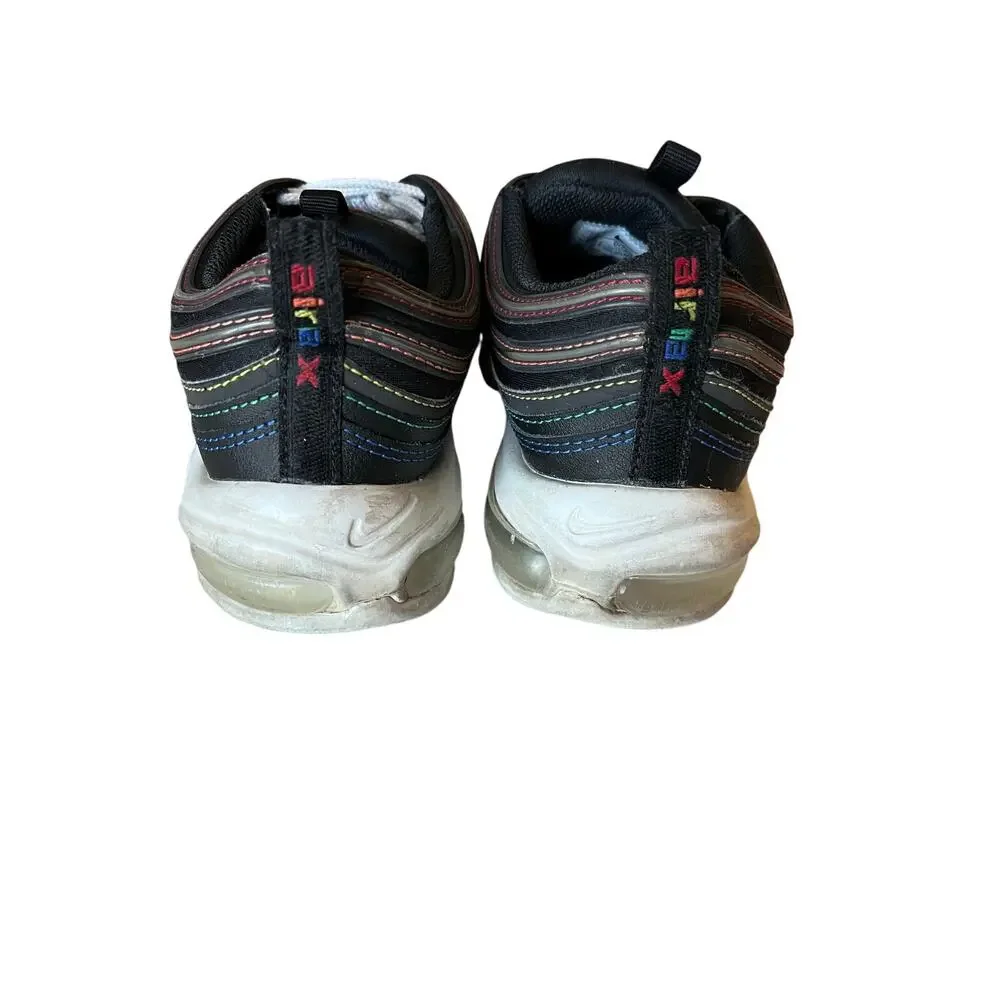 Nike | Air Max Women's Size 7.5 Black - Rainbow Stitching Sneaker